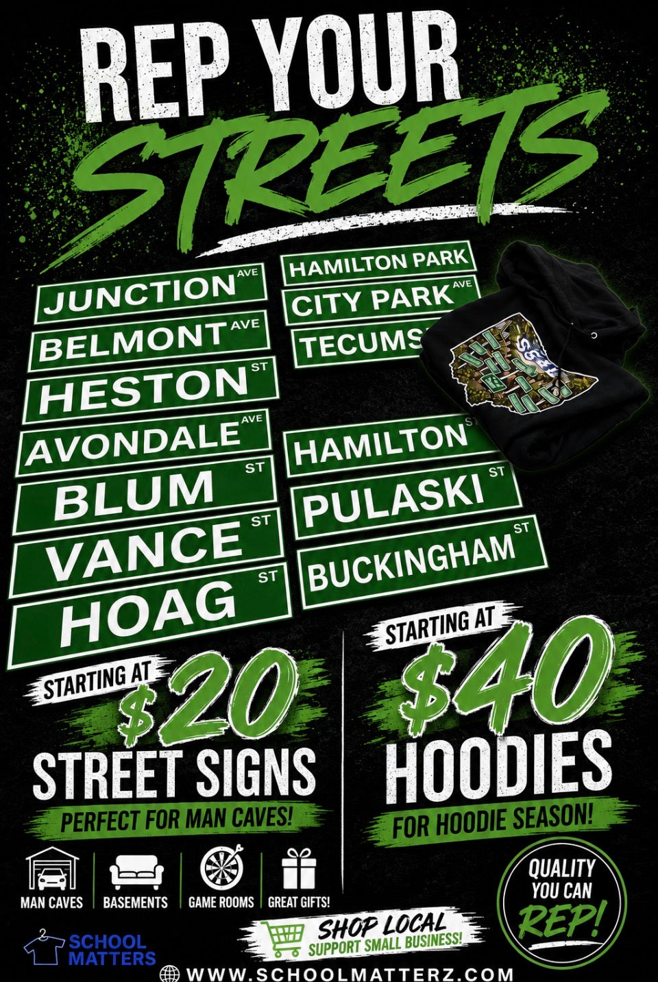Toledo Street Signs – Rep Your Street