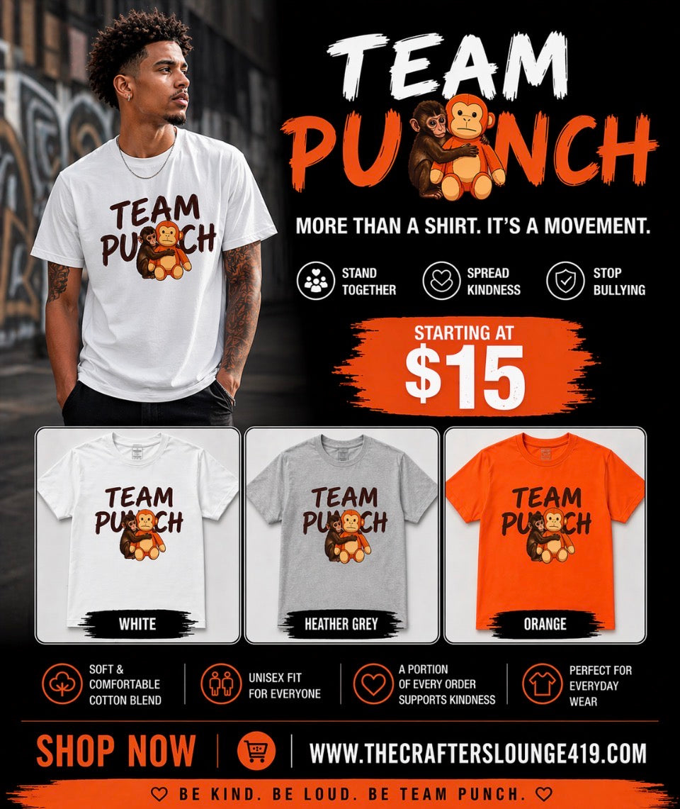Team Punch Monkey Graphic Tee