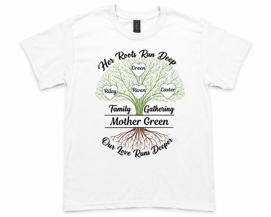 Green Family Reunion T-Shirt | Custom Family Tree Reunion Shirt