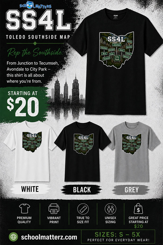 SS4L Toledo Southside Map T-Shirt