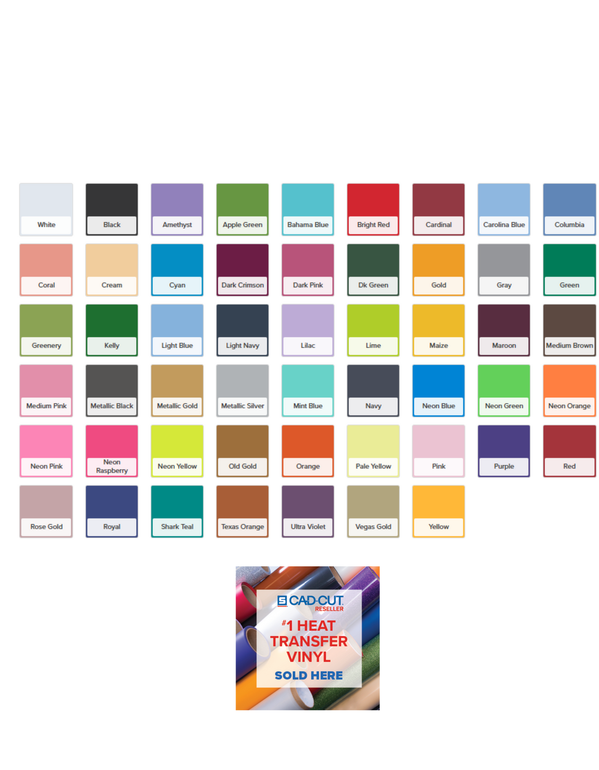 CAD-CUT® UltraWeed™ Heat Transfer Vinyl